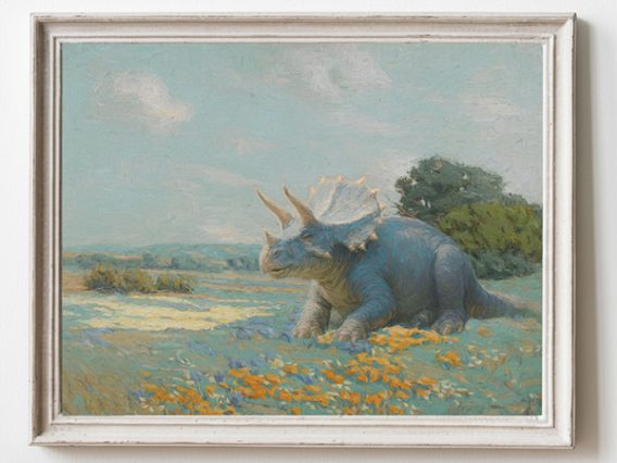 Antique Dinosaur Triceratops