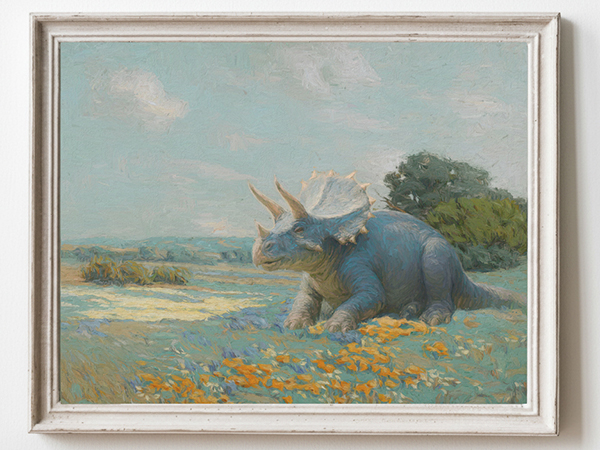 Antique Dinosaur Triceratops