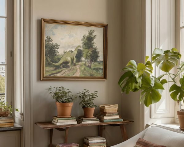 Childrens Dinosaur Art Illustration