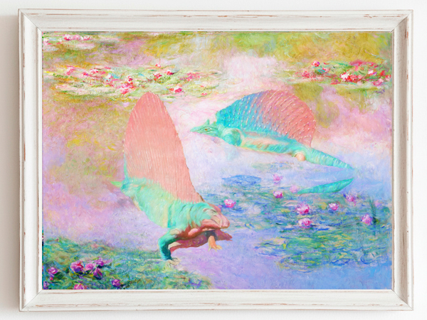Pink Claude Monet Impressionist