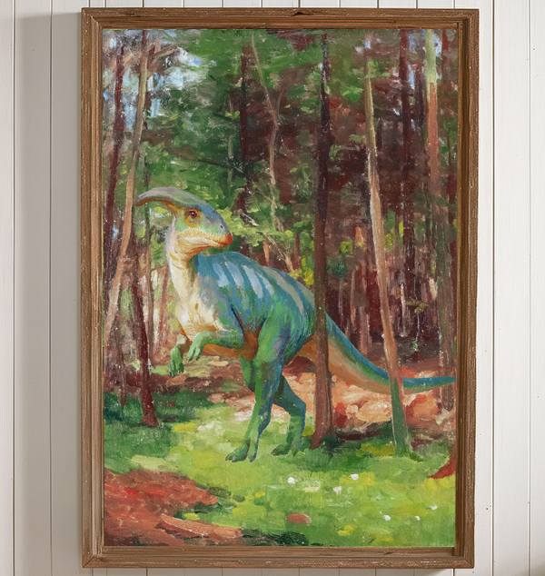 Parasaurolophus Dinosaur Art Print
